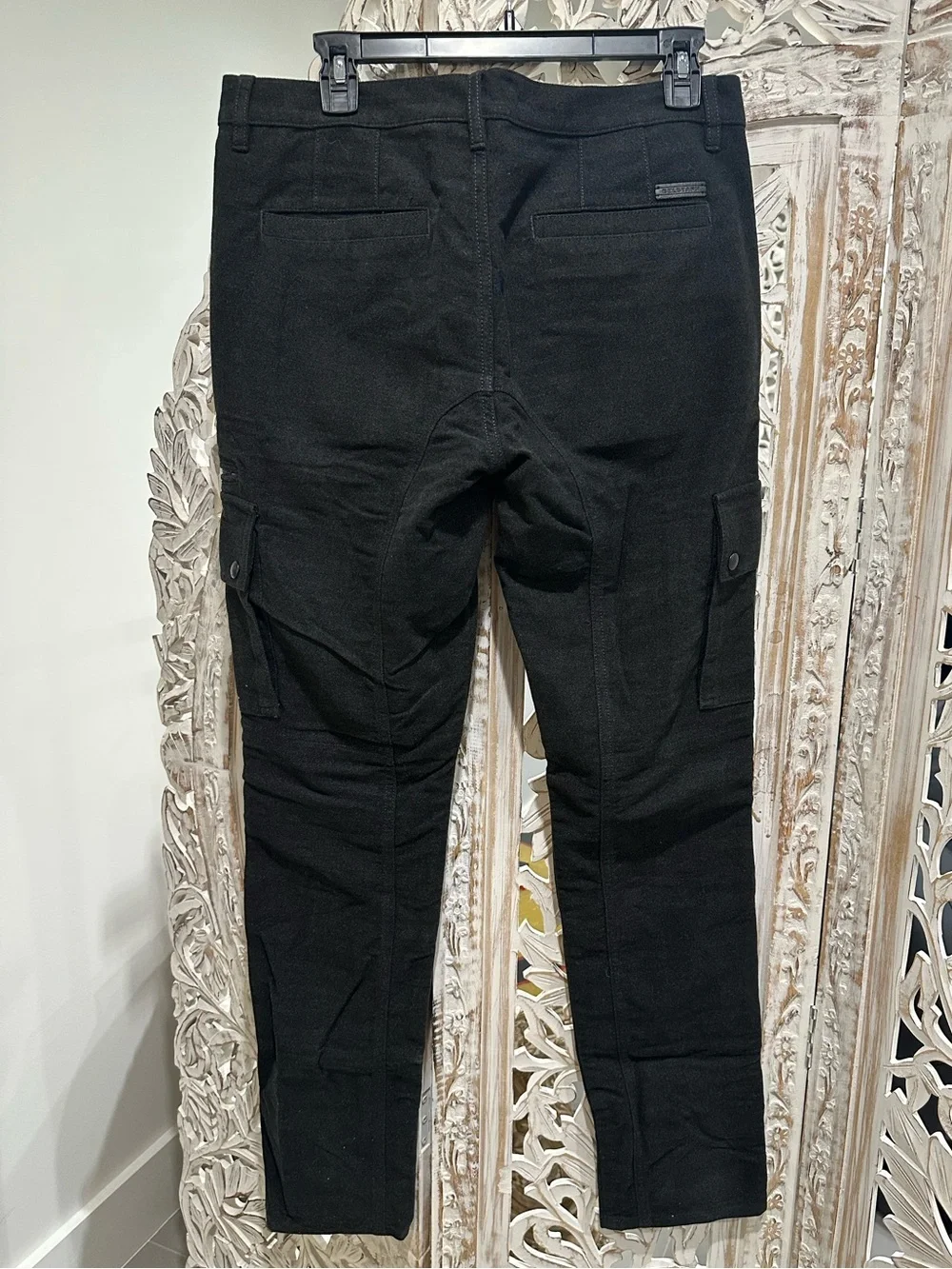 Belstaff charcoal wool Cargo Trousers with Utility Pockets
